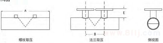 直焊型楔式流量計外形結構圖